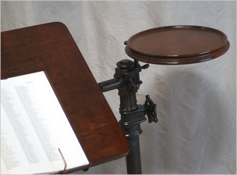 7004 Patent Antique Reading Table, Stand (J Foot Adapta Table) (2)